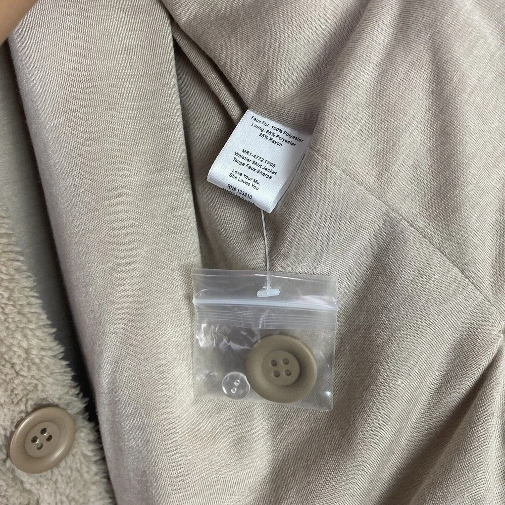 Revolve Show Me Your Mumu Whistler Shirt Jacket Size S Teddy Coat - Picture 10 of 12
